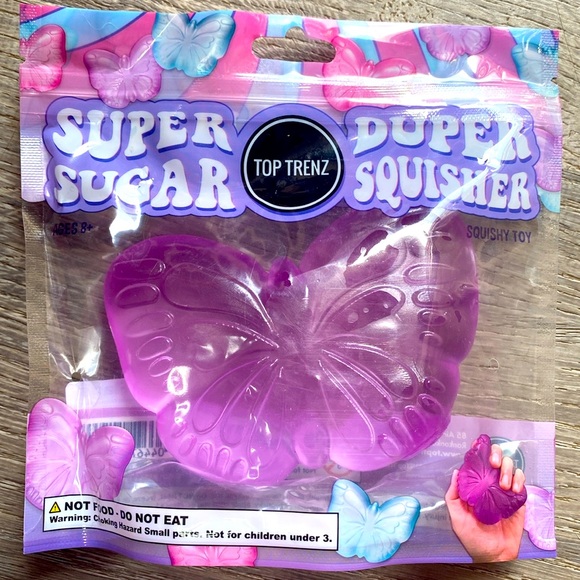 Top Trenz Other - Super Duper Sugar Squishy Beautiful Butterfly 🦋